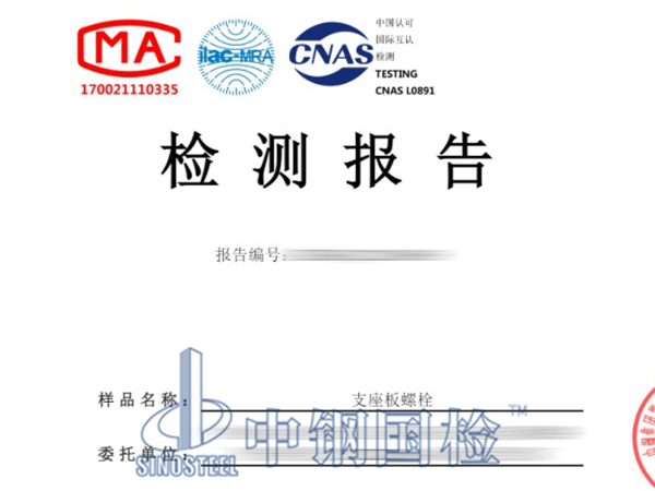 橋梁工程支座板螺栓檢測報告